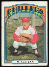 1972 Topps #324 Mike Ryan   - FREE SHIPPING