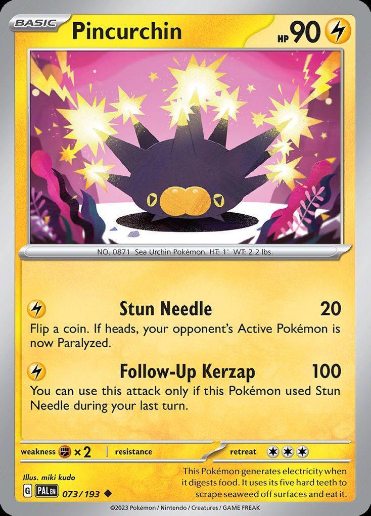 Pokemon Pincurchin (73/301) Paldea Evolved LP
