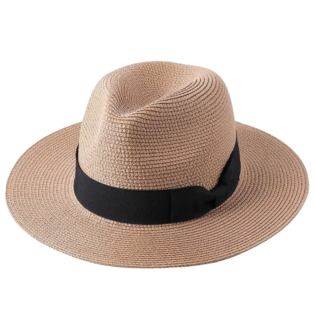 Gorras planas de paja para hombre