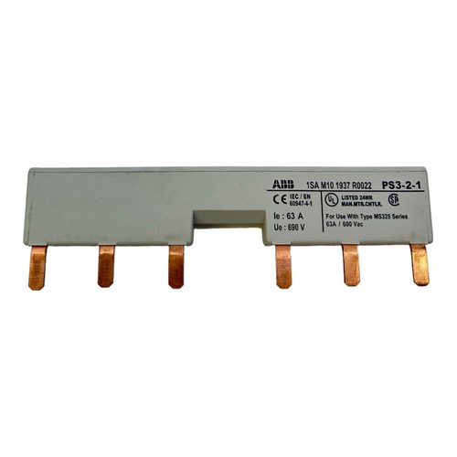 ABB PS3-2-1 Sammelschiene 3-Phasen 63A 690V 6-polig 3-phasig IP20 VE:10Stk. - Picture 11 of 12