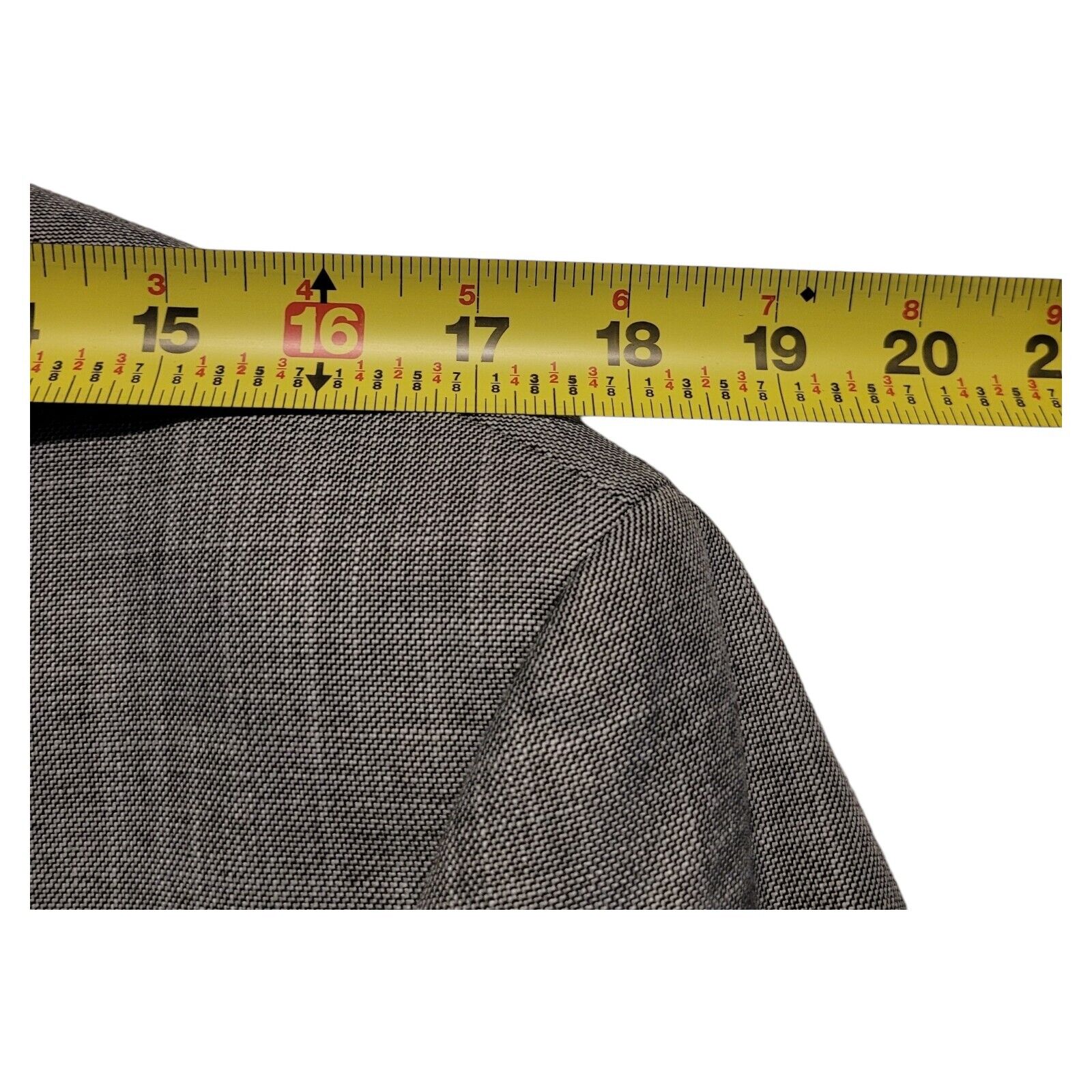 Chaps Blazer Mens 40R Gray Suit Jacket Two Button… - image 6