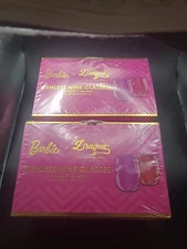 2 X Barbie x Dragon Glassware Stemless Wine Glasses Barbie Collection Set of 4