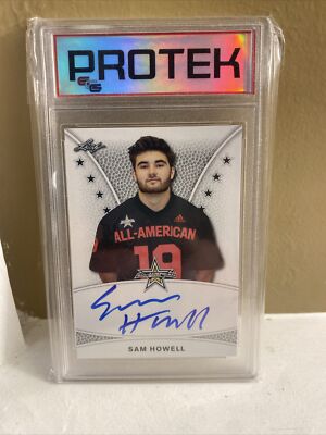 2019 Sam Howell Leaf All-American Bowl  ProTek Slab Auto UNC Seahawks