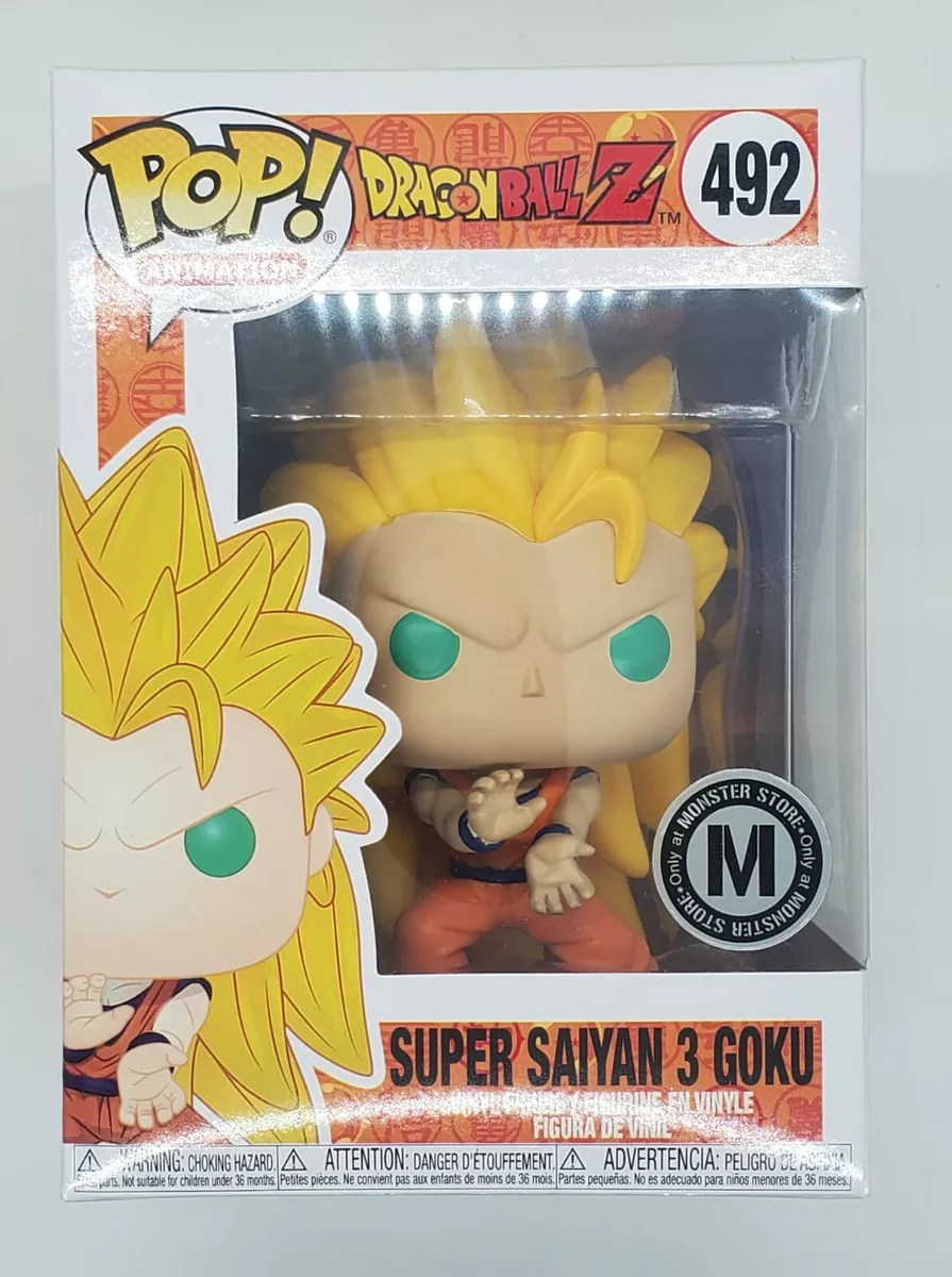 Funko POP Dragon Ball Z Super Saiyan 3 Goku Exclusive Monster Store #492