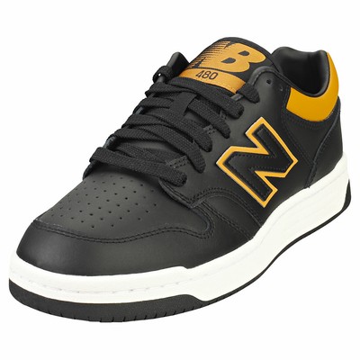 New Balance 480 Mens Black Tan Casual Trainers - 7 UK | eBay