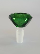 14MM Green Diamond Thick Quality Glass Water Pipe Hookah Slide Bowl Replacement