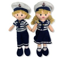 Vintage 15 Sailor Navy Dolls -------- J