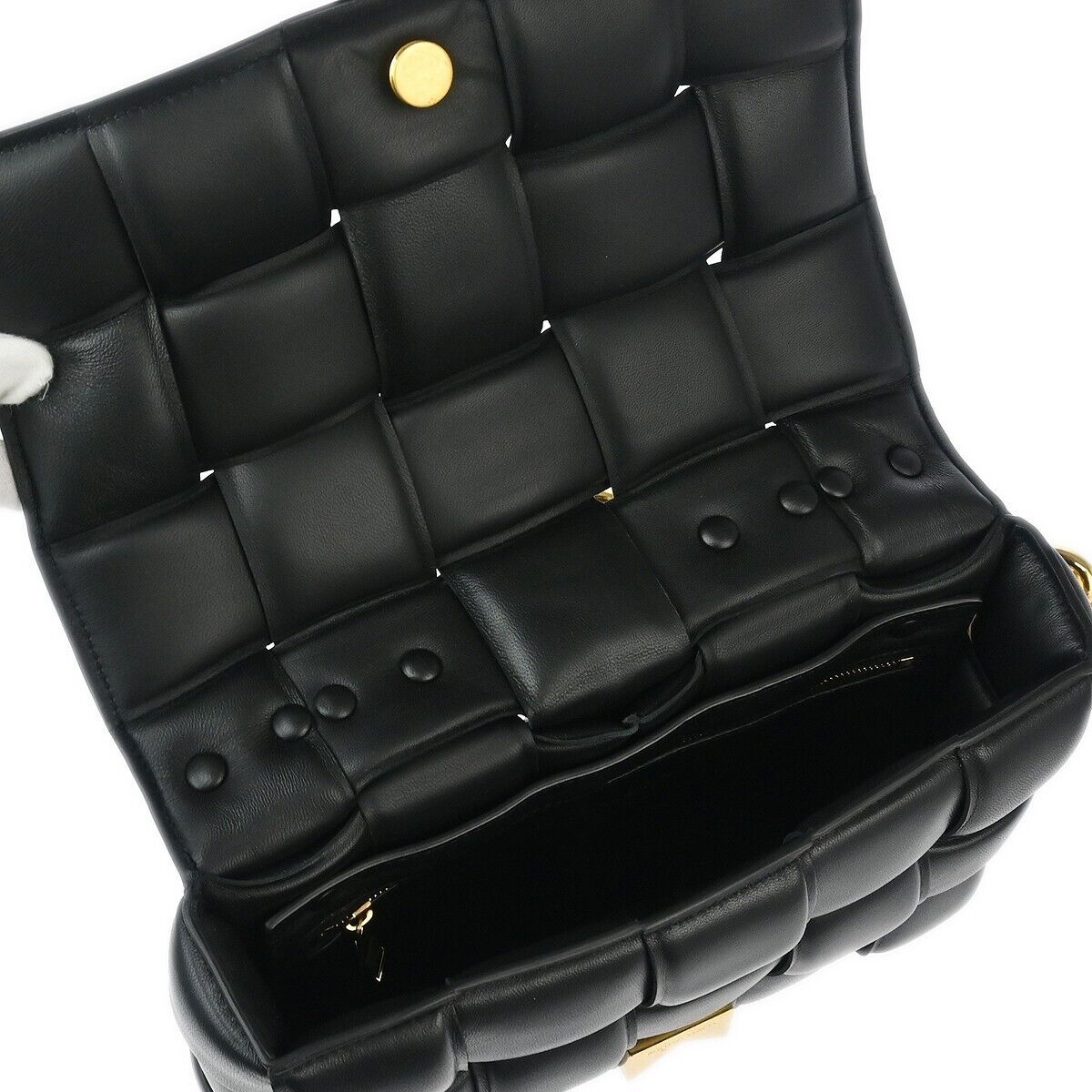 Bottega Veneta Black Leather 2way Shoulder Handbag Bottega Veneta Black Leather 2way Shoulder Handbag
