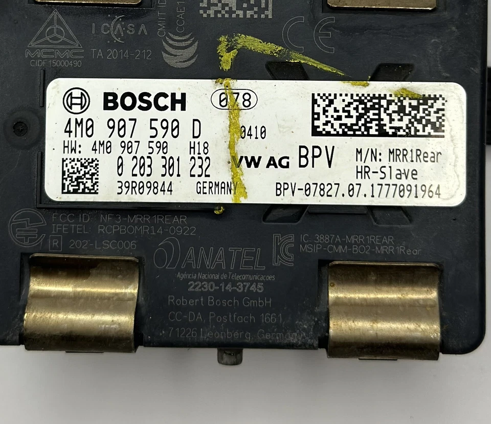 AUDI RS5 RS4 REAR BLIND SPOT RADAR 2017-ON 4M0907590D OEM - Image 2 of 4