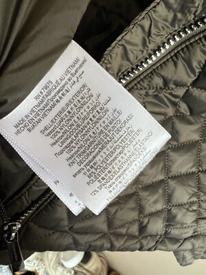 BCBGMAXAZRIA Quilted Hooded Zip Front Jacket ( XL ) | eBay