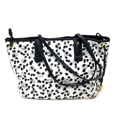 MCM LOVELESS Collaboration Dalmatian Studs Shoulder Bag Tote Bag 
