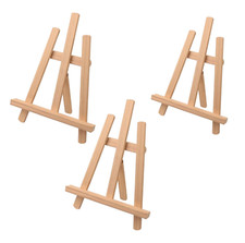 3 Pack 11 Inch Wood Easels, Easel Stand for Painting Wooden Easel New