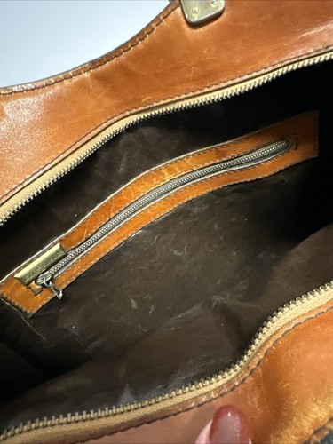 IGOR Style Vintage braun Leder Beuteltasche Handtasche Schultertasche Bühne Requisite - Bild 13 von 14