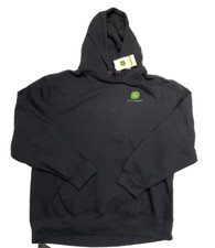 NEW John Deere Black Men's sz Large Hoodie Sweatshirt Farm Idaho NWT