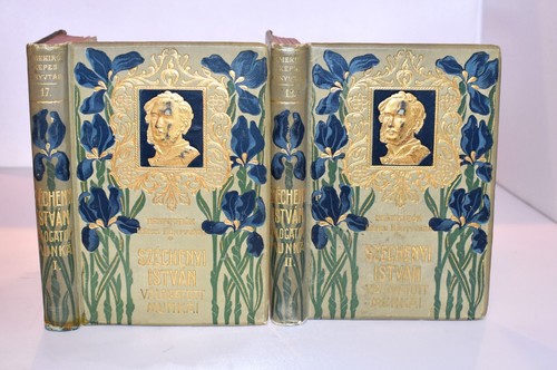2 Volume Antique Decorative Book Set. Szechenyi Istvan. (1903) Hungarian.