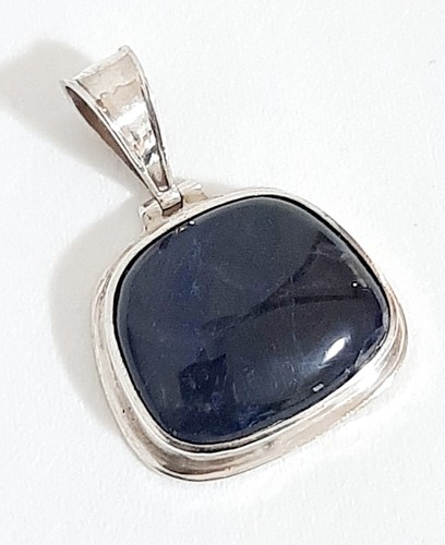 ciondolo per catena montatura argento 925 Sodalite nativi Pendant Sterling $ - Foto 2 di 11