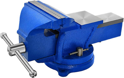 Bench Vise Heavy Duty, Table 6'' Vise - Locking Base Clamp Cast Steel 360° Swivel