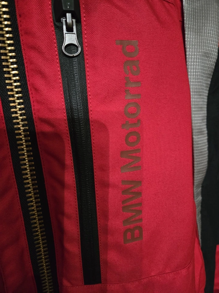 宝马 Motorrad 红色美国 XL 码 Tourance 2 摩托车夹克男式/女式 * 全新 — 第 2/4 张图片