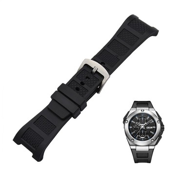 Black Rubber Strap Bracelet for IWC Big Ingenieur