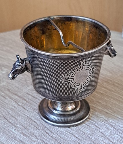 Antique Russian Silver Cup 84 (875) – Dual Hallmarks, Horse Head Handles,... - Picture 6 of 10