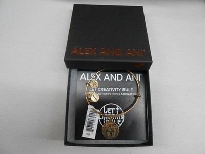 Alex and Ani Charity By Design LET CREATIVITY RULE Bracelet Rafaelian Gold NWTBC