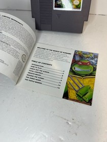 Teenage Mutant Ninja Turtles III 3 The Manhattan Project (NES) w/ Manual, Tested