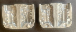 Vintage Pewter Chocolate Candy Ice Cream Mold Train Locomotive Railroad