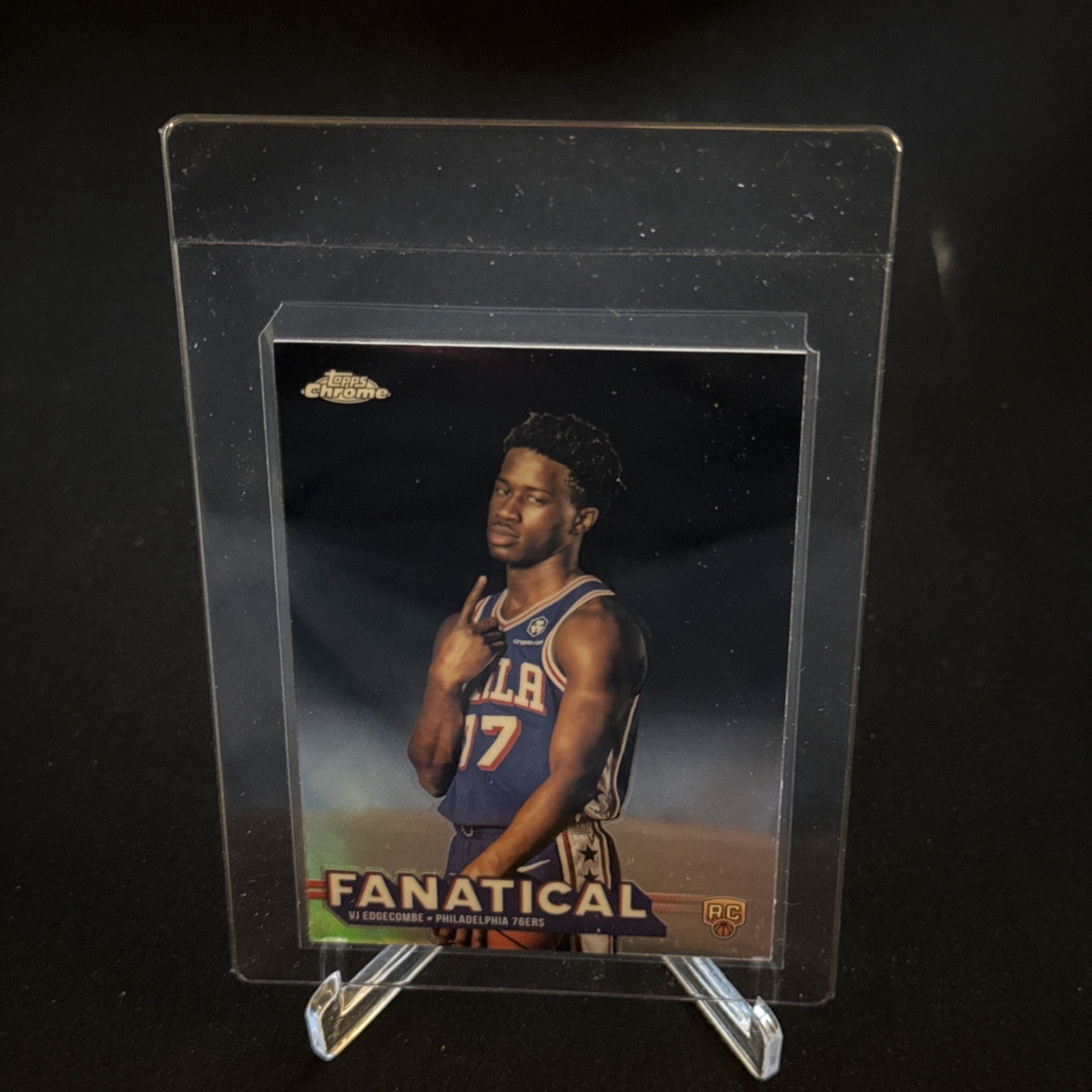 2025-26 Topps Chrome Basketball Fanatical VJ Edgecombe RC SSP FAN-23
