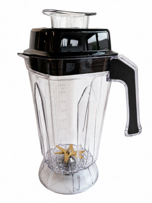 2,5 Ltr Mixer Kanne mit AUFGERÜSTETEN titanbeschichteten Klingen - passt Buffalo Mixern