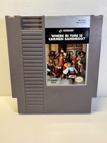 Where in Time is Carmen Sandiego (Nintendo NES, 1991) Authentic. NEAR MINT 9/10!