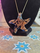 Art Glass Starfish Necklace