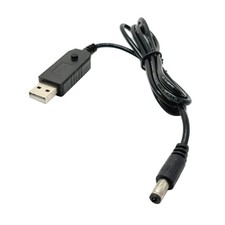 USB 5V to DC5.5x2.5mm 9V12V Charging Cable Power Cord Connectors Adapter
