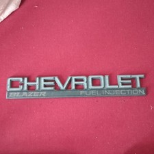 Vintage Chevrolet Blazer Fuel Injection Tailgate Emblem Badge