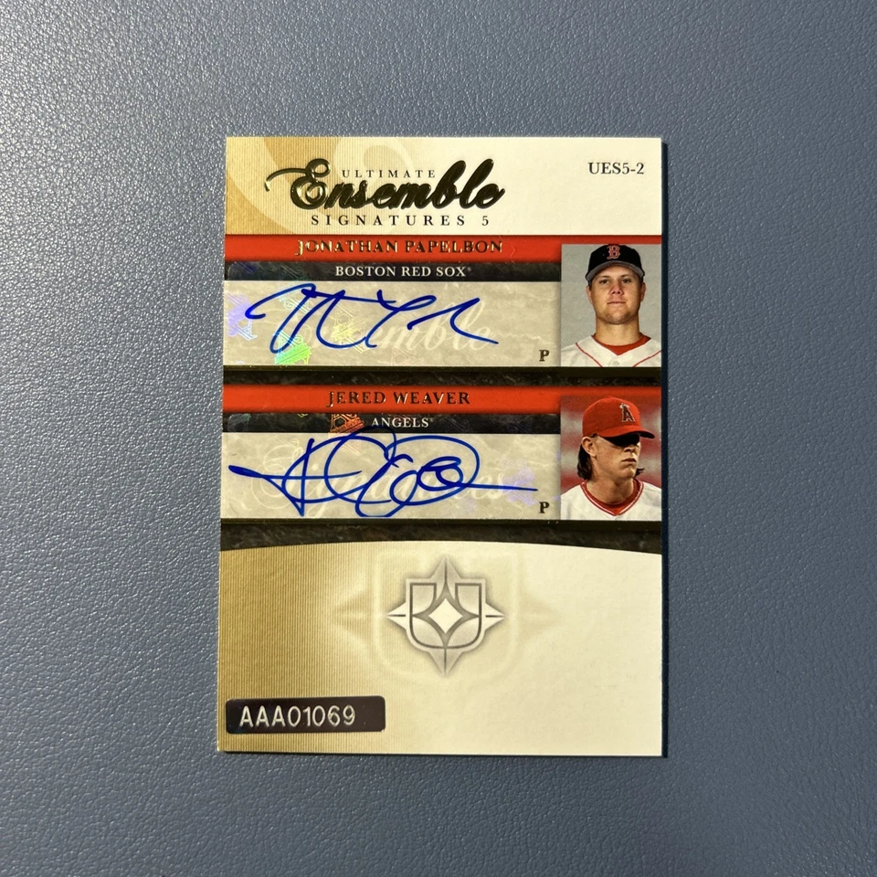 2006 UD Ultimate Ensemble 5 Verlander Papelbon Liriano Weaver Rookie Auto /15 - Image 4 of 4