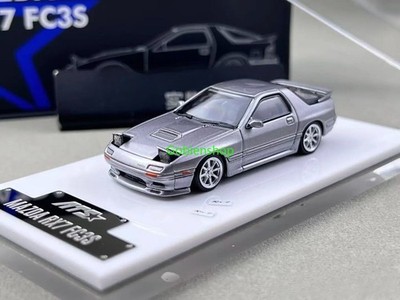 GB ATS 1:64 Silver RX7 FC FC3S MK2 Hatchback Sports Model Diecast Collect Car 