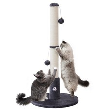 33'' Tall Cat Scratching Post for Adults Cats, Sturdy Large Scratch Pole with Ha
