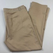 Peter Millar Crown Sport eb66 Pants Mens 40x30 Khaki Tan Performance 5-Pocket