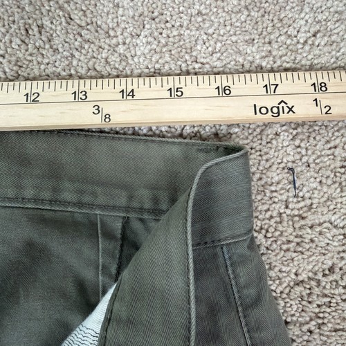 Pantalones Taylor Stitch Para Hombre 33 Verde Botón Mosca Clásicos Hechos a Mano en California Prep - Imagen 7 de 10