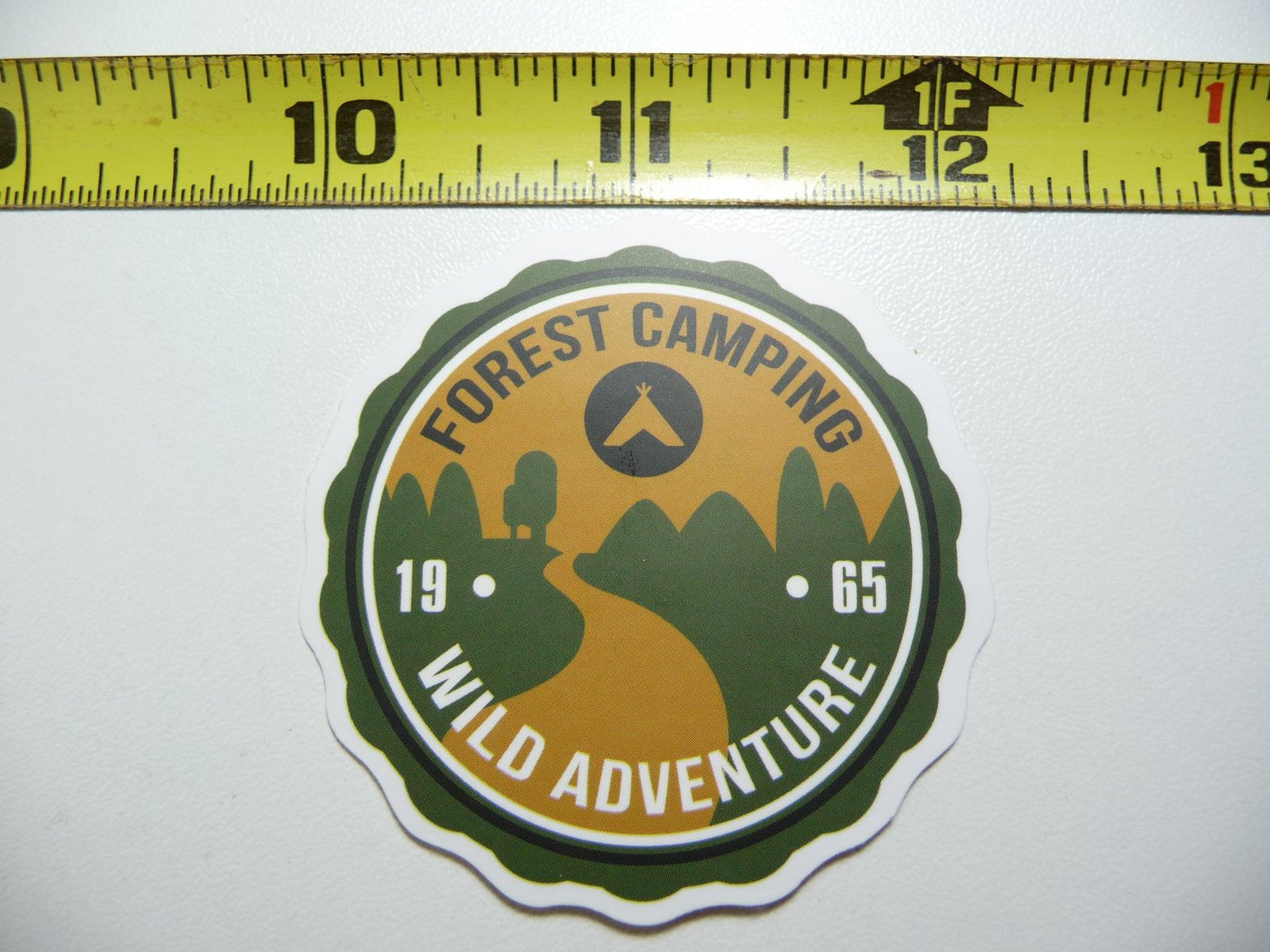 Explore the Wild River by Mountains Hiking Decal Sticker for Camping and Outdoor Adventures