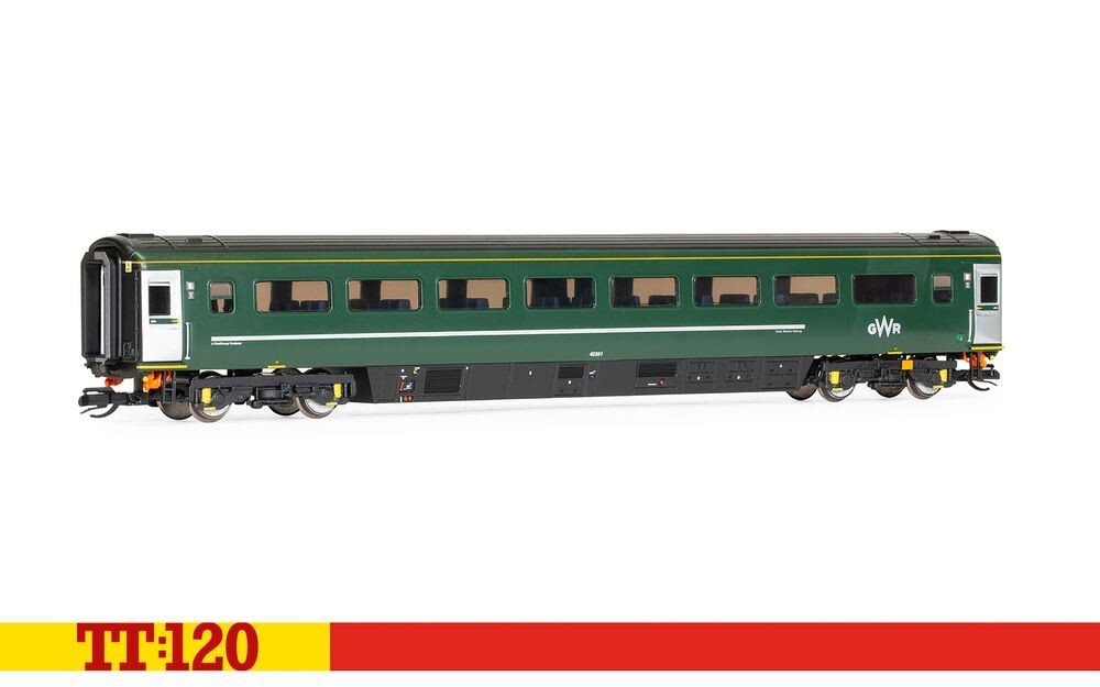 Hornby TT4031B TT Gauge BR Mk3 Trailer Standard Open Coach 42351 GWR - Image 4