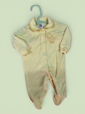 Vintage Carter's Sleeper Newborn Up To 11 Lbs Animal Bear Terry Cloth Footed PJs