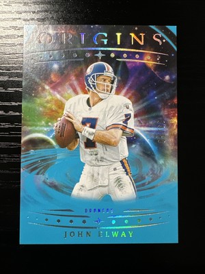 2025 Panini Origins John Elway /50 #67 Turquoise Denver Broncos