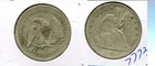 1865 S LIBERTY SEATED SILVER HALF DOLLAR FINE CL 7773T