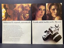 1974 Vintage Ads, Printed,Wall Art, Camera, Nikon Nikkormat EL 2150 