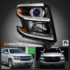 Right Passenger Fits 2015-2020 Chevy Tahoe Suburban LED DRL Projector Headlight