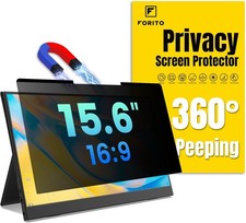 Removable Anti Glare Magnetic Privacy Screen for 15.6 inch 16:9 Laptops, Anti Pe