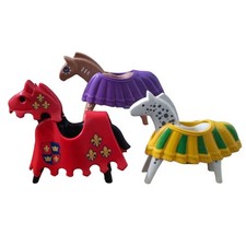 Playmobil TierePferd Ritter Turnierpferd Ritterturnier Indianer Decke Vintage