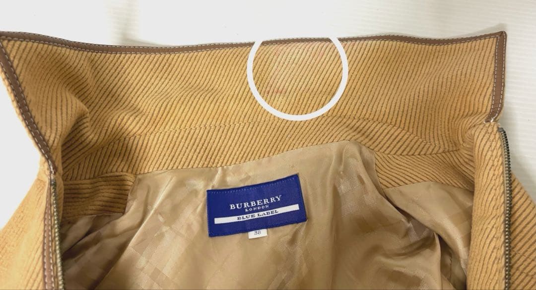 Burberry London Stand-up Collar Jacket Beige Cotton Nova Check Size 38 Women thumbnail 6