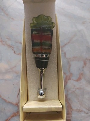 Mango Moon Collectable Luna De Mango Glass Winestopper Heavy Quality Gift Unopen