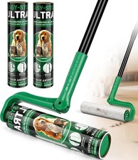 10 Large Lint Roller for Pet Hair Extra Sticky, Long Handle Floor Sticky Roll...